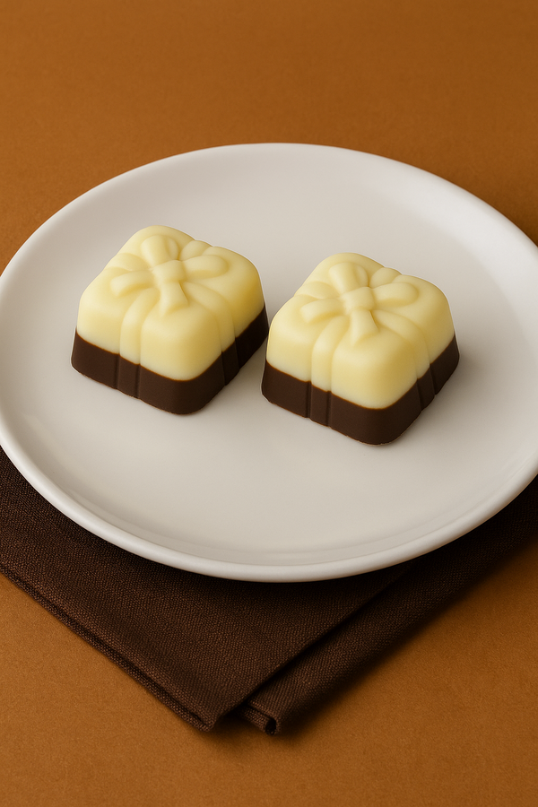 Non-Dairy Two Tone Chocolate Gift Boxes 8OZ