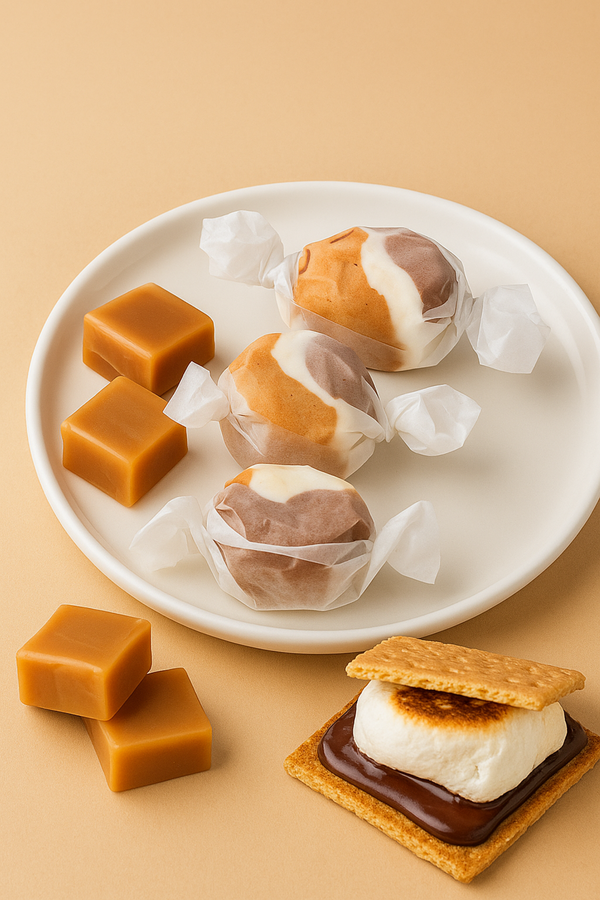 Brown & Caramel Salt Water Taffy - S'mores