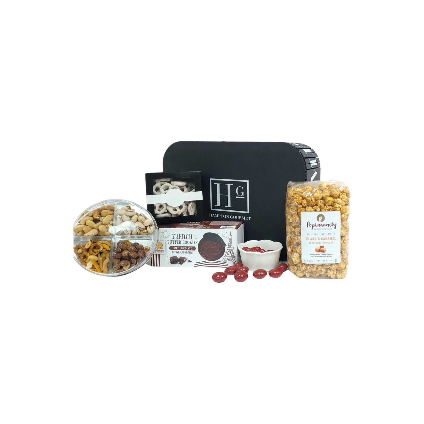 
                  
                    Sweet Chocolate Popcorn, Nuts Sampler
                  
                